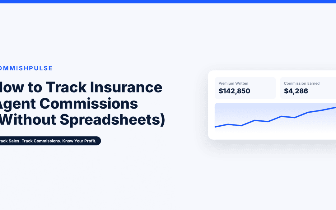 Insurance agency producer reviewing commission dashboard