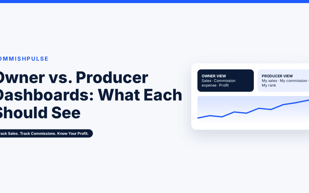Side-by-side comparison of owner dashboard and producer dashboard